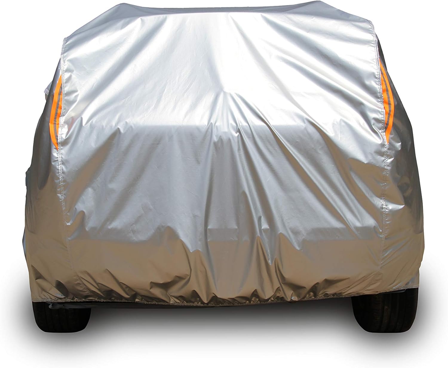 Tecoom Super Heavy Duty Multiple Layers Car Cover All Weather Waterproof Windproof Snow Sun Rain Protective with Buckles & Belt,Without Mirror Pockets Fit 150-178 Length Coupe/Convertible/Sport Car
