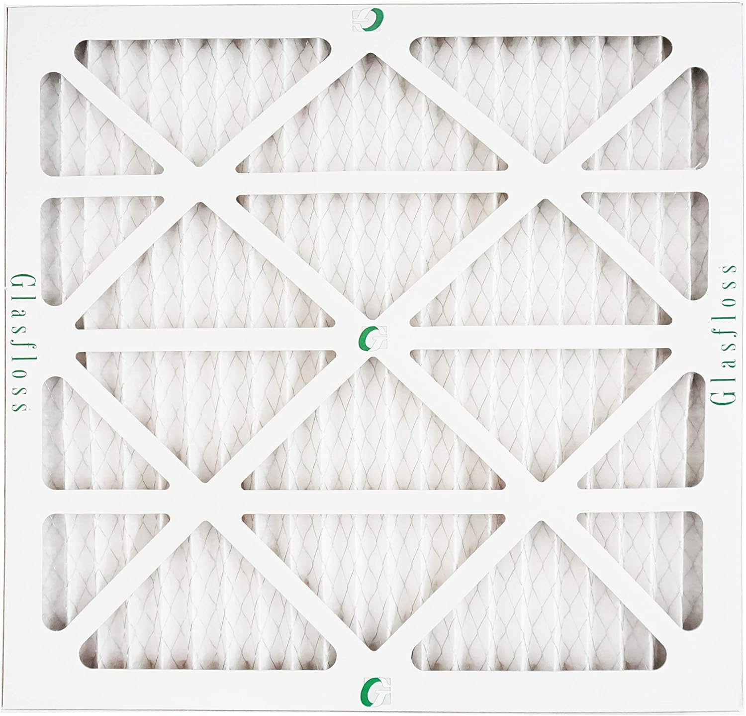 Glasfloss 14x14x2-2 Inch MERV 10 - Pack of 12 - Pleated Air Filter - Furnace Air Filter - Made in USA (Actual Size: 13 1/2 x 13 1/2 x 1 3/4 Inches)