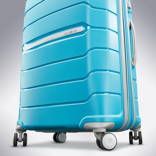 Samsonite Freeform 21-Inch Hardside Carry-On Luggage - Hardshell Carry-On Suitcase - TSA, Airline-Approved - Expandable Hard Shell, Smooth Rolling Spinner Wheels for Lightweight Travel - Navy