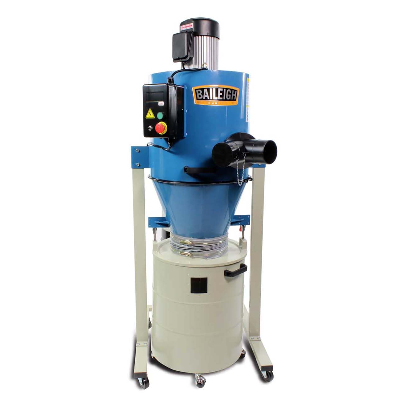 Baileigh 2-HP Cyclone Dust Collector, 220V 1PH, 1,450 CFM, 1-Micron (DC-1450C)