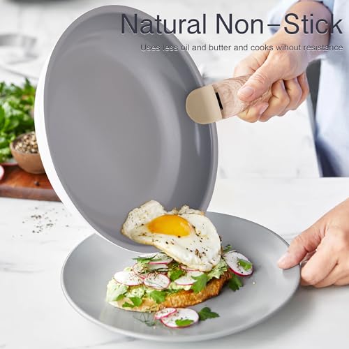 YIIFEEO 11 Pieces Cookware Set, Nonstick Pans and Pots Sets, Stone Non Stick Frying Pans and Saucepan Sets with Cooking Utensils,Induction Compatible