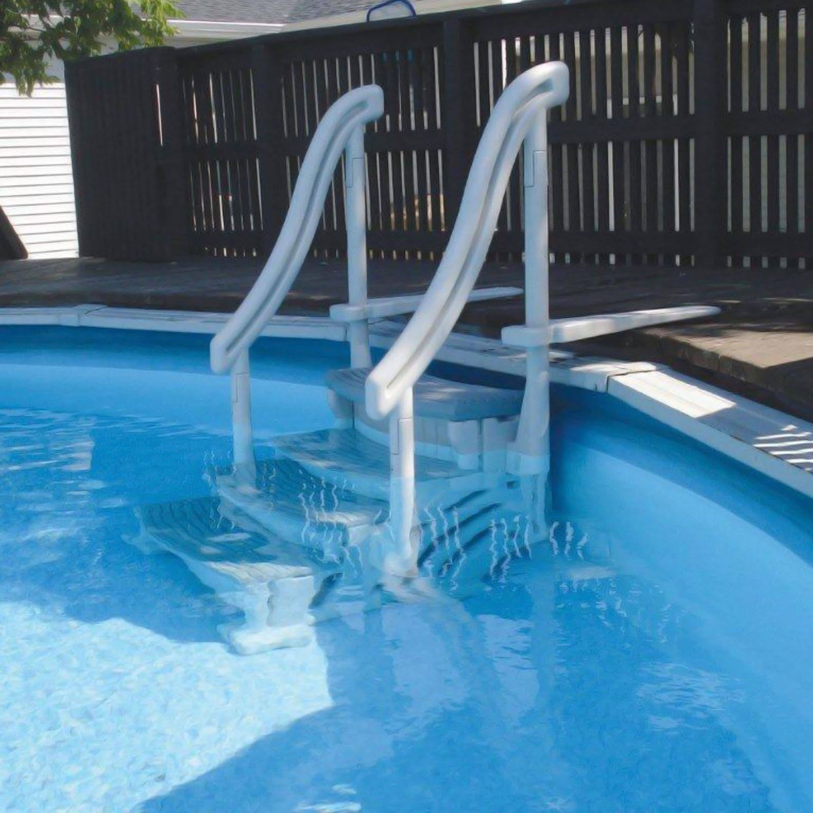 Confer CCXAG Gray 4-Step Above Ground Swimming Pool Steps