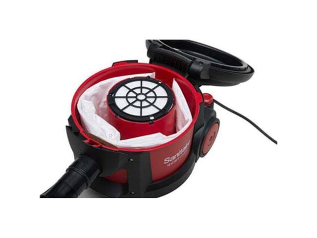 Sanitaire SC3700A Quiet Clean Canister Vacuum, Red/Black