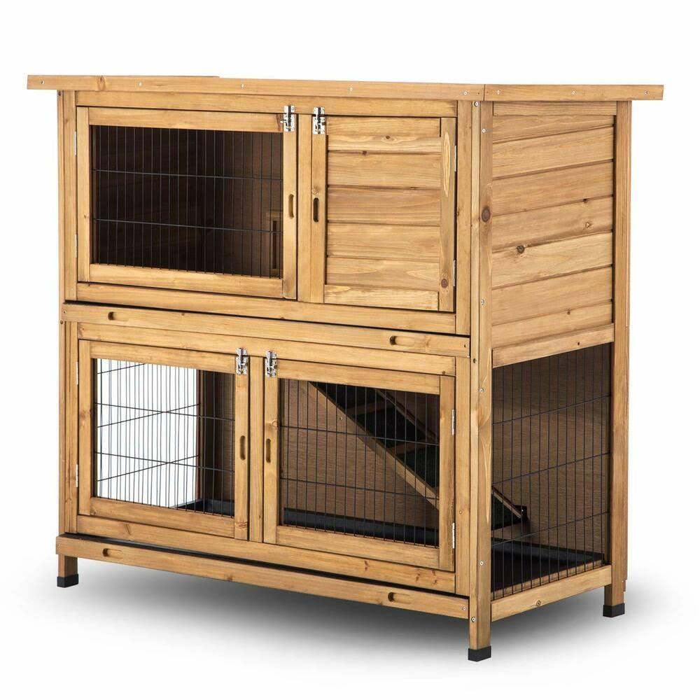 Lovupet 48x22 Wood Chicken Coop Hen House Rabbit Wood Hutch Poultry Cage Waterproof 2029
