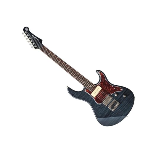 YAMAHA 6 String Solid-Body Electric Guitar, Right, Translucent Black, 612VII (PAC612VIIFM TBL)