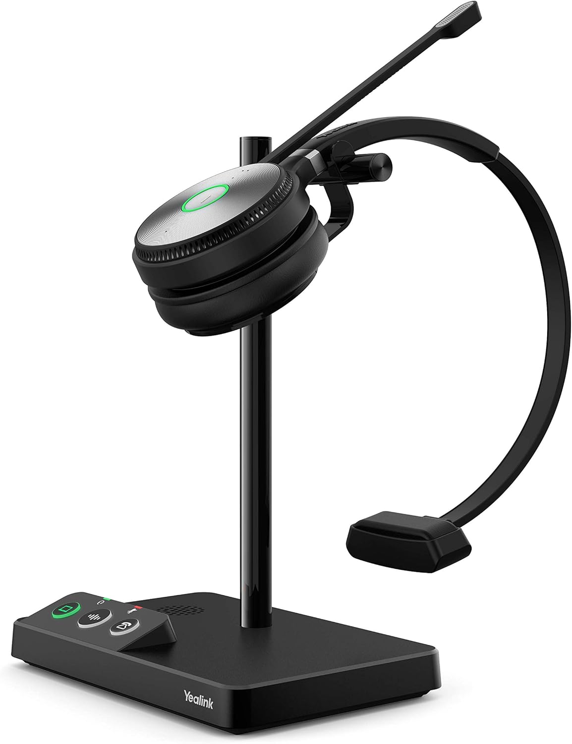 Yealink WH62 Wireless Headset with Microphone for PC Computer Laptop Teams Certified Headset for Office IP VoIP Phones DECT Headset SIP Phone for UC Communication