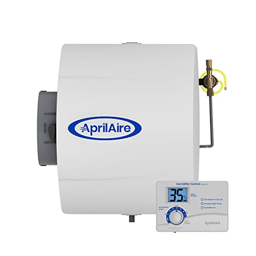 AprilAire 600 17-gal. Whole-House Large Bypass Evaporative Humidifier with Automatic Digital Control for up to 5,000 sq. ft.