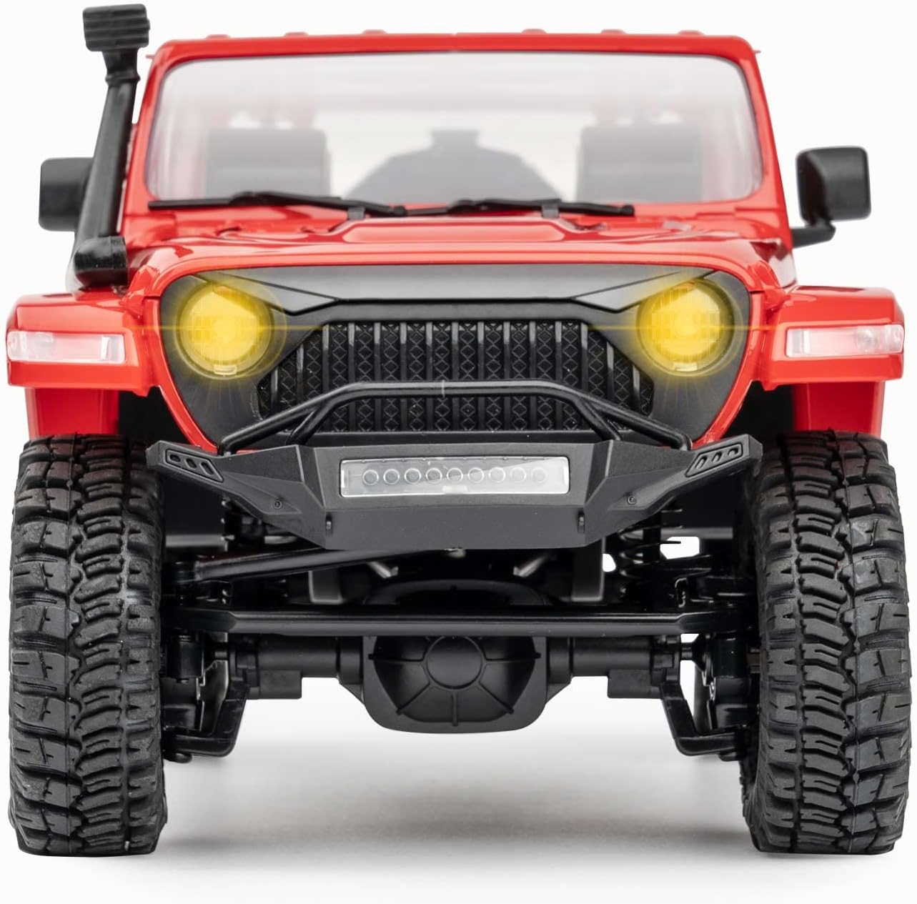 WOWRC x RocHobby RC Crawler,1/18 Scale RC Rock Crawler 4x4, RTR Off Road RC Truck Cars for Adults, Waterproof All Terrain RC Crawler Kit with Battery Charger, Fire Horse