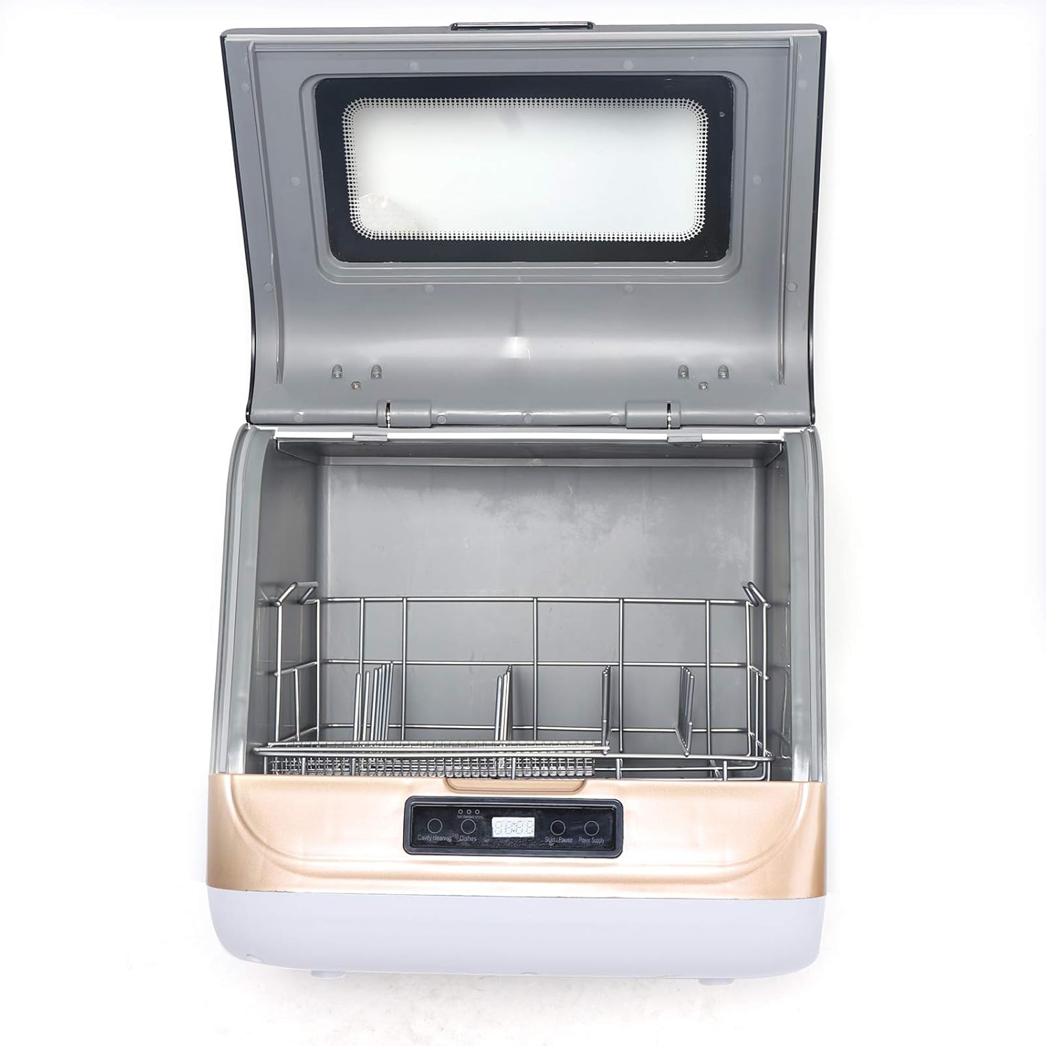 Auto Compact Countertop Dishwasher - Apartment RV 360° Streak-Free Deep Clean 4 Programs Portable Mini Dish Plate Fruit Washer 1200W USA