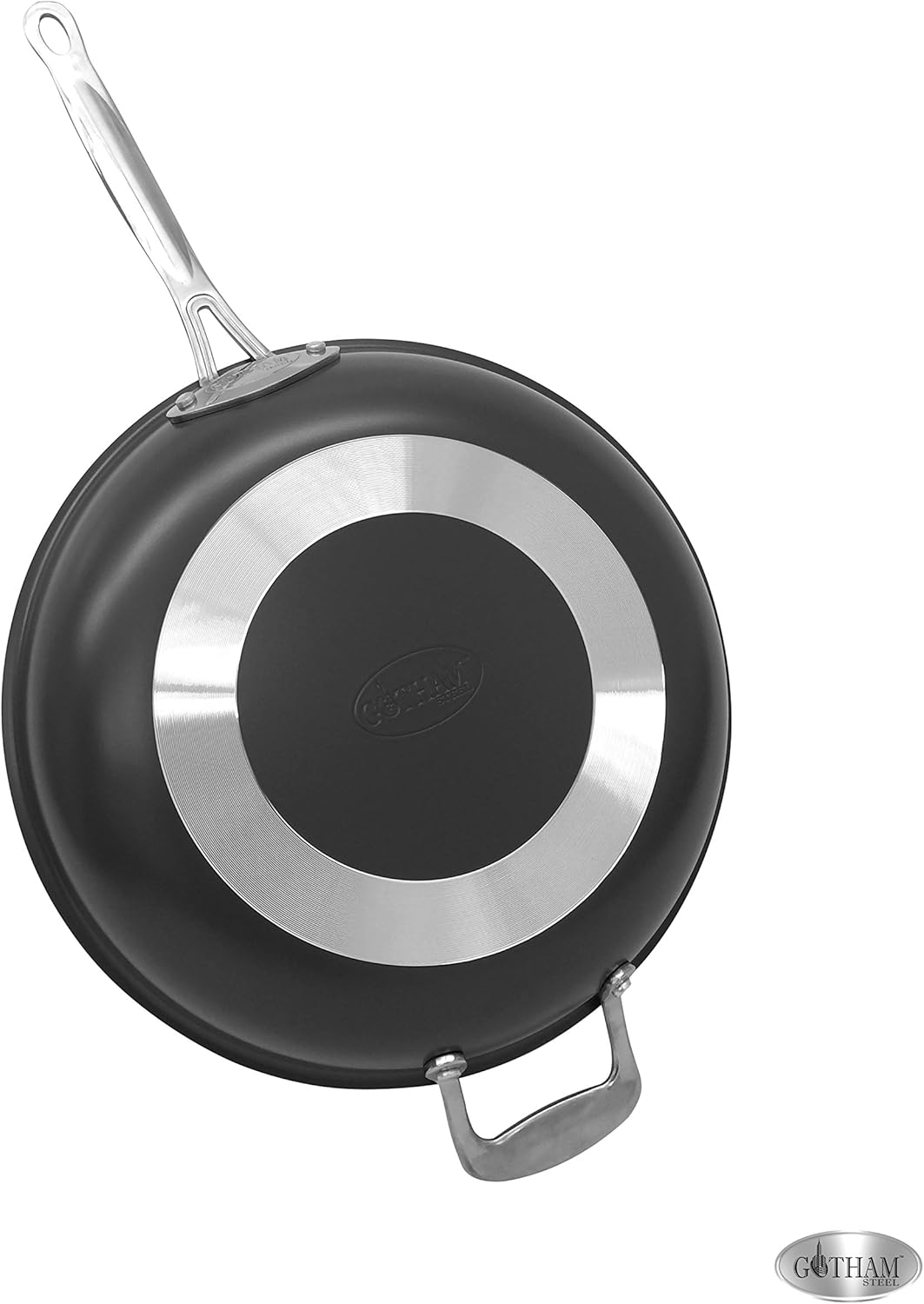 Gotham Steel 10 Piece Pots and Pans Set Nonstick Cookware Set with Ultra Nonstick Ceramic Coating & Gotham Steel Non Stick Frying Pan, 12.5” Ceramic Frying Pan Nonstick, Long Lasting Nonstick Cooking