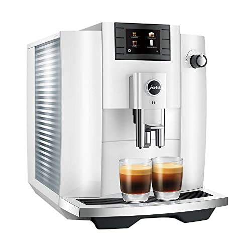 Jura E6 Automatic Coffee Center (Piano White)