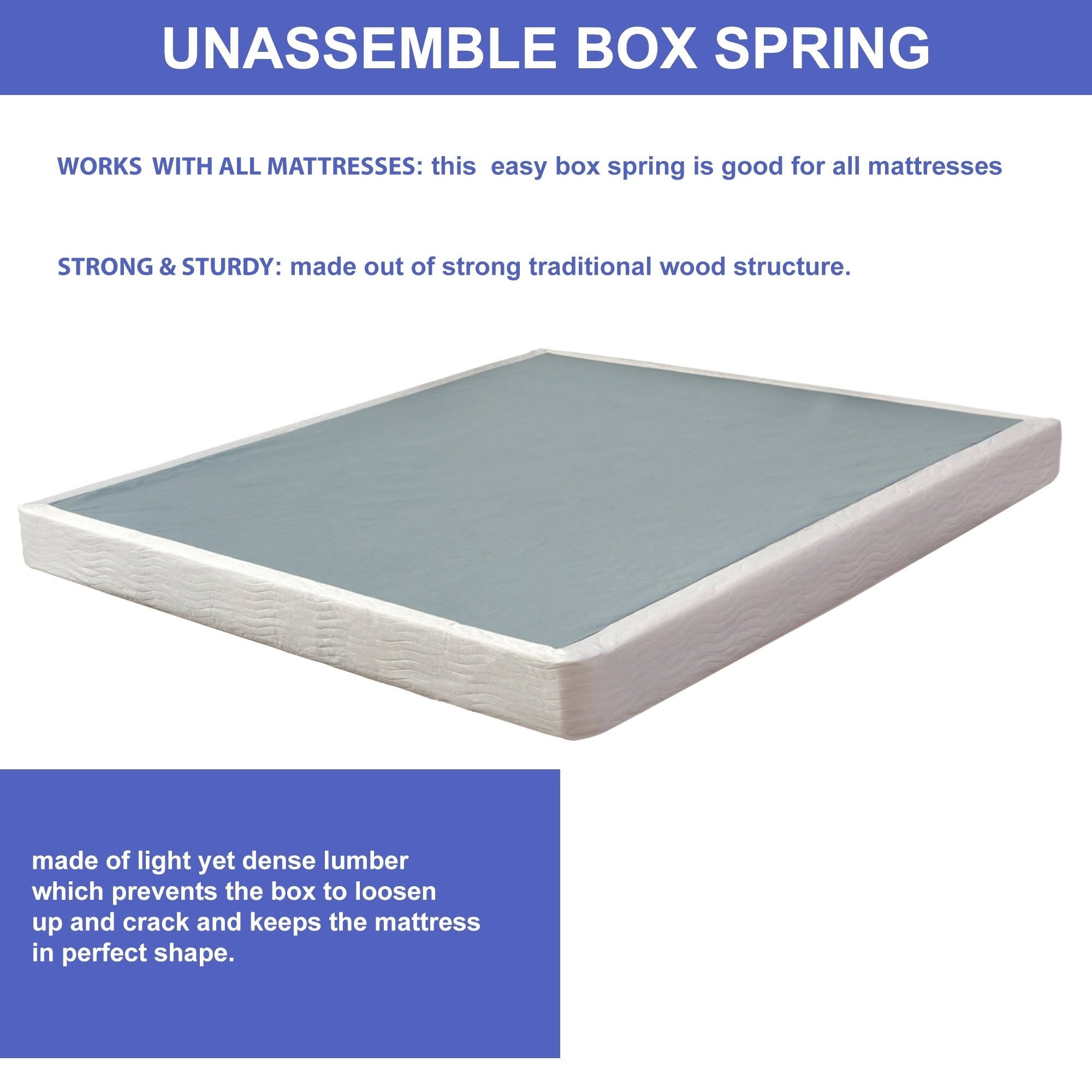 Wood 5-Inch Box Spring (Twin)