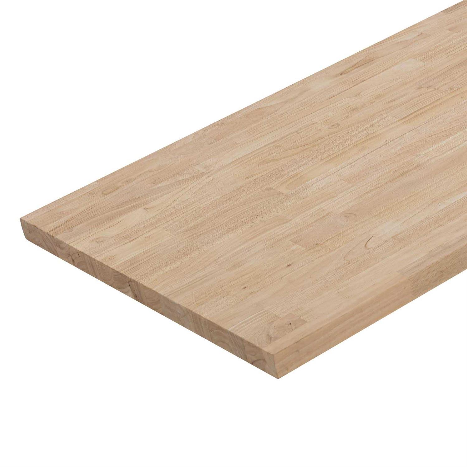 allen + roth 72-in x 25-in x 1.5-in Natural Straight Hevea Butcher Block Countertop AR1525FJRW-72 - Shop Hardware Tools Online Store