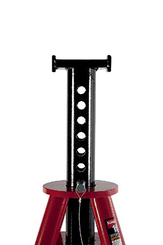 Sunex 1410 10-Ton, High Height, Pin Type, Jack Stands, Pair