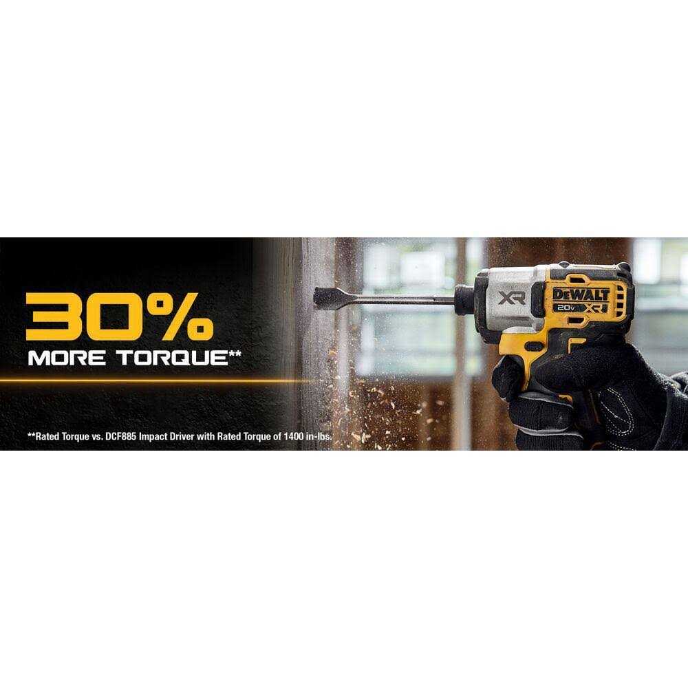 DEWALT DCF845B 20V MAX XR Brushless 3-Speed Impact Driver - Shop Hardware Tools Online Store