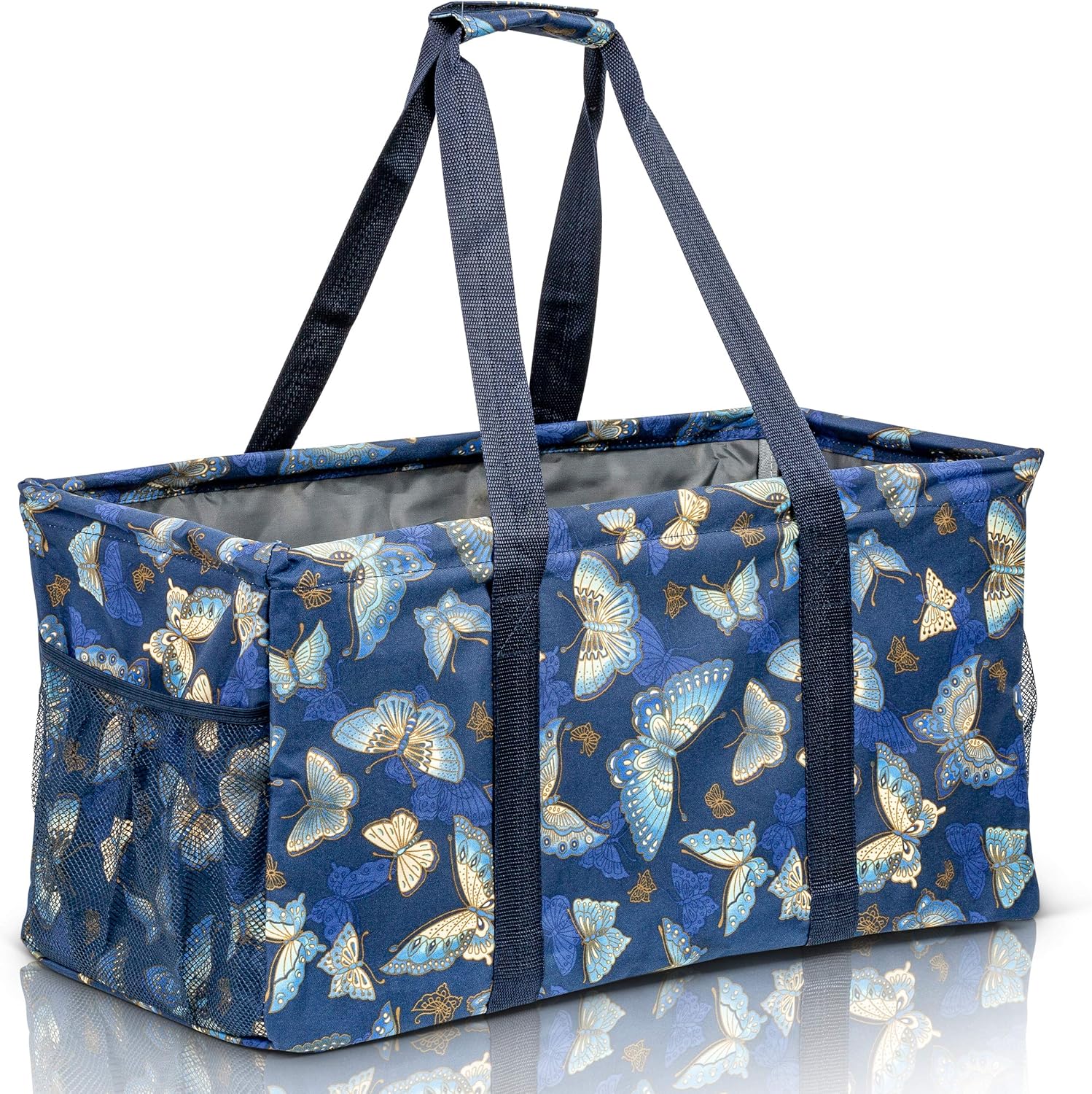 Extra Large Utility Tote Bag - Oversized Collapsible Pool Beach Canvas Basket