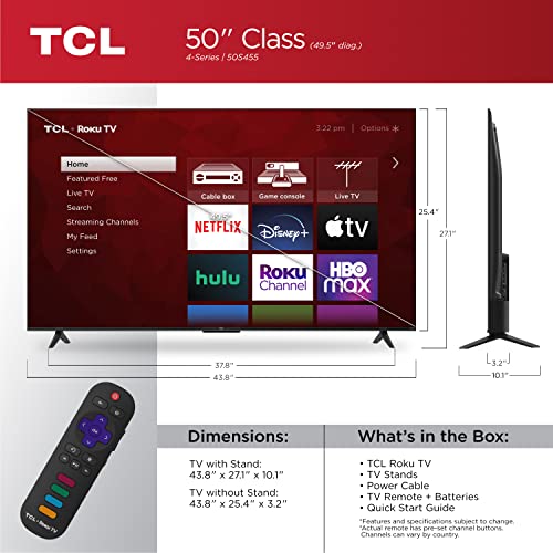 TCL Class 4-Series 4K UHD HDR Smart Roku TV