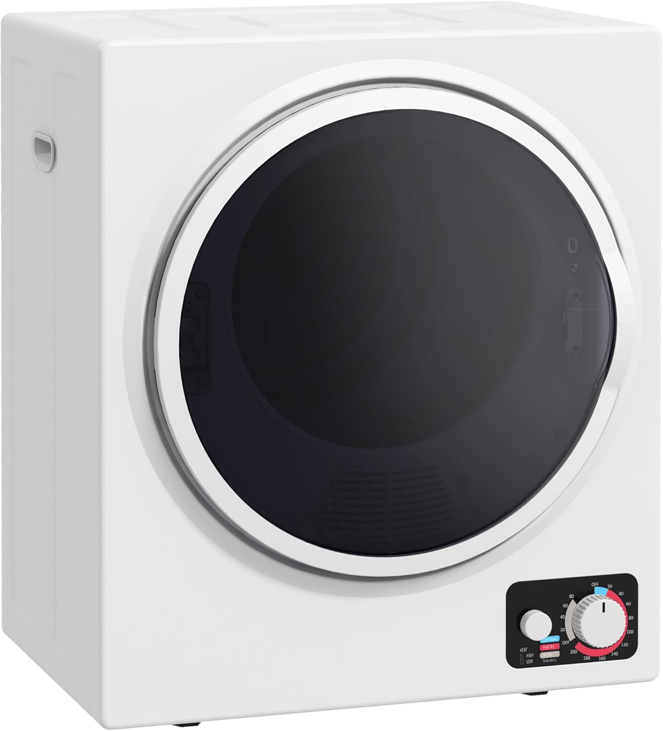 HOMCOM Portable Clothes Dryer, 120V 850W Compact Laundry Dryer with 1.5 cu.ft Stainless Steel Tub and 4 Drying Modes, 9 lbs Front Load Electric Dryer for Apartments Dorms RVs, White