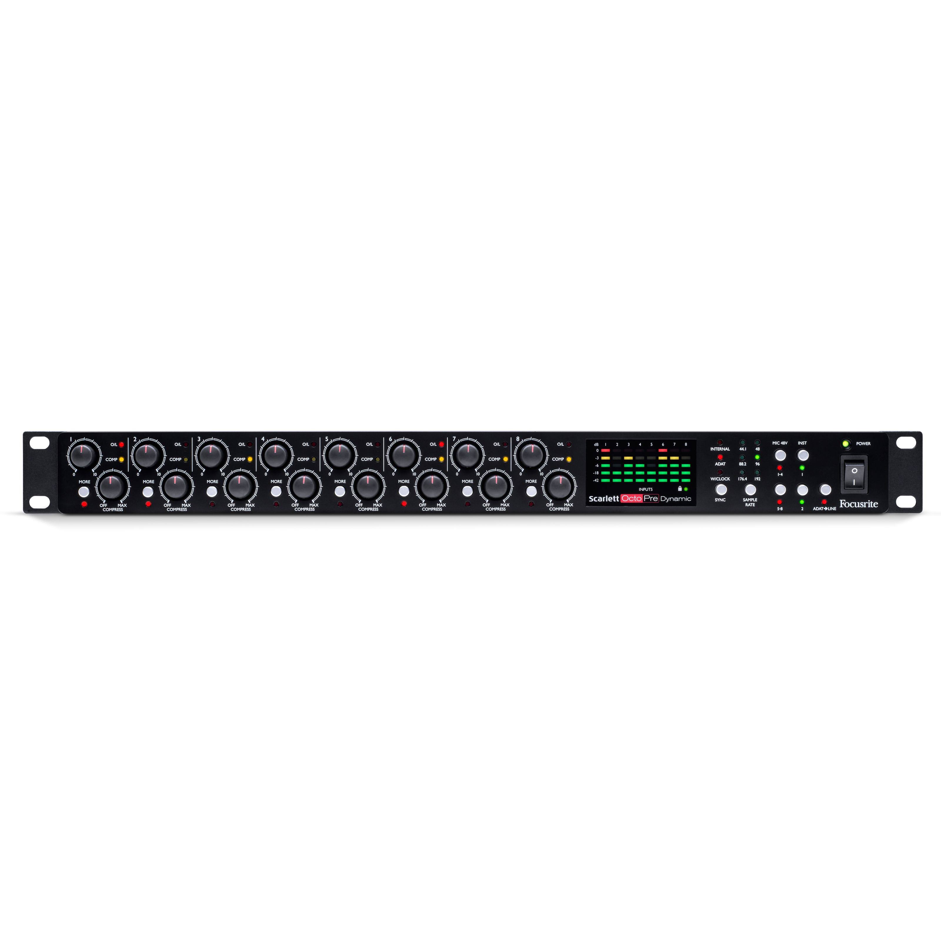 Focusrite Scarlett OctoPre Dynamic 8-Channel Mic Preamp