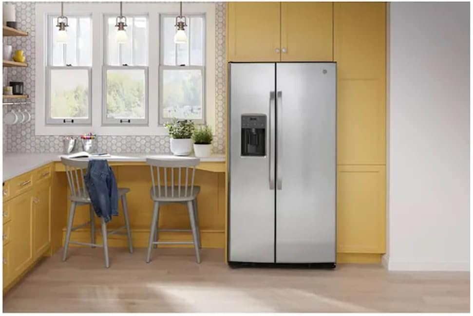 GE® 25.3 Cu. Ft. Side-By-Side Refrigerator