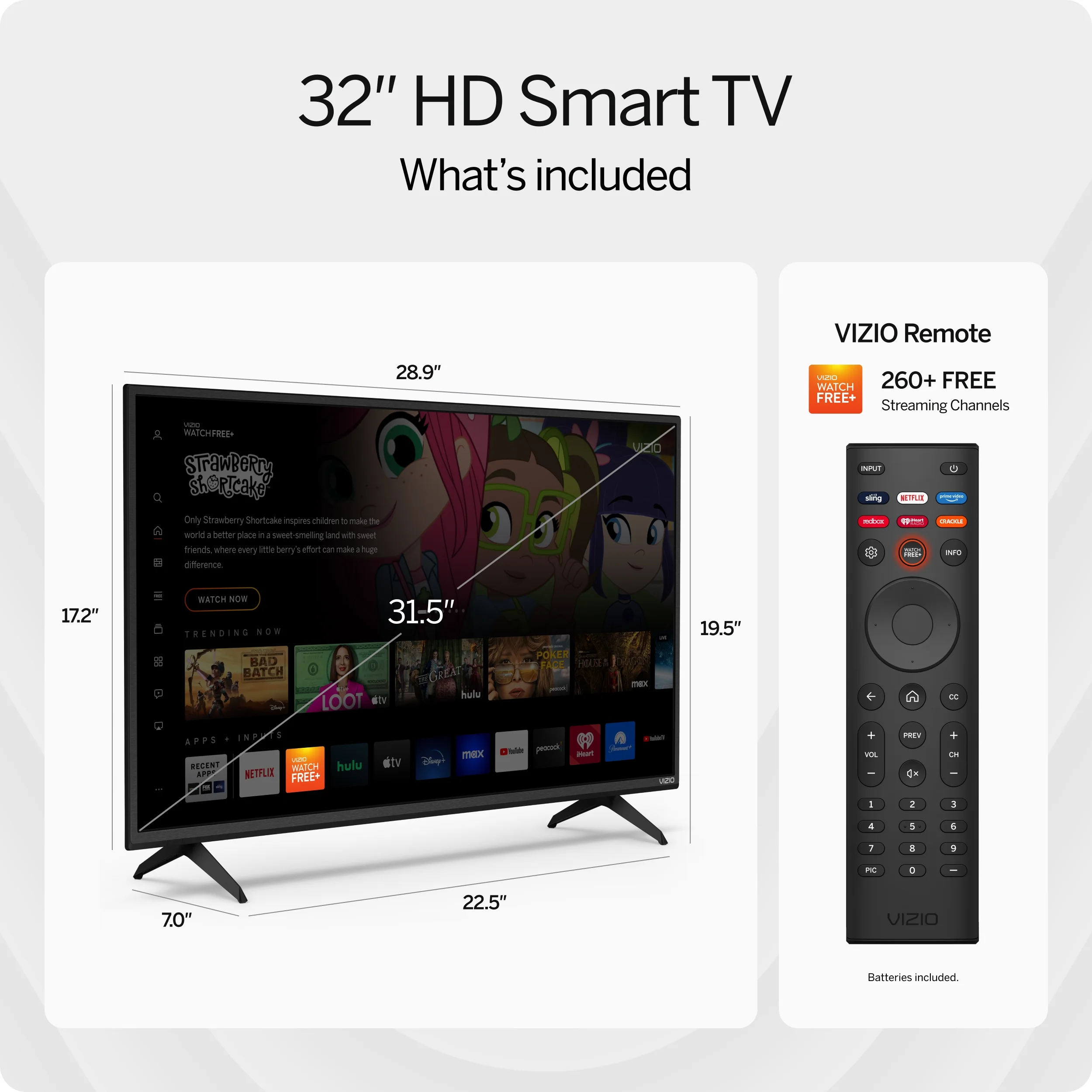 VIZIO 32" Class D-Series HD Smart TV D32h-J09