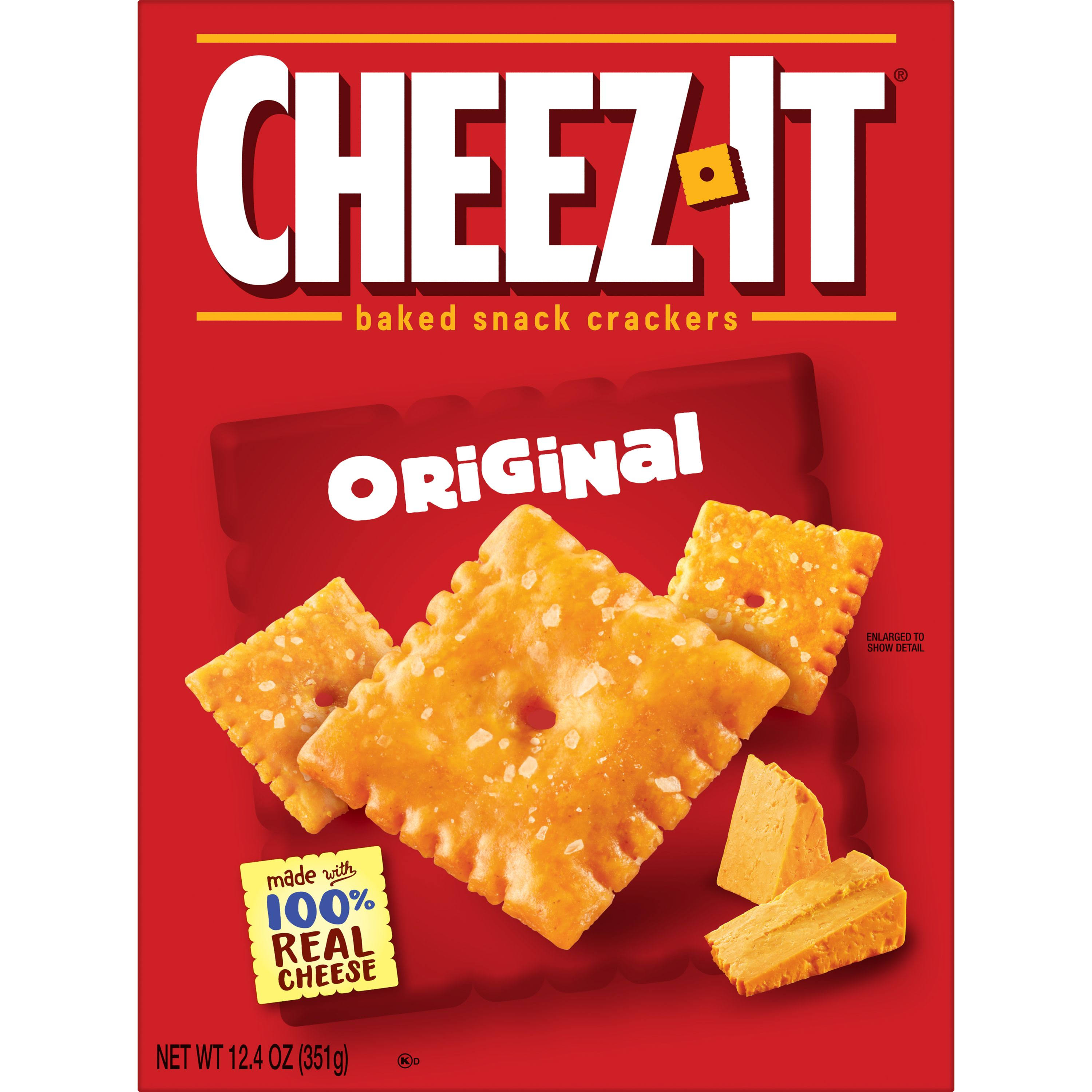 Cheez-It Baked Snack Cheese Crackers, Original - 12.4oz