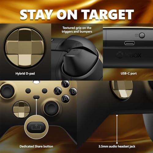Microsoft QAU-00157 Xbox Wireless Gaming Dual Controller Bundle (Ghost Cipher Special Edition) for Xbox Series X|S, Xbox One, Windows PC, Android and iOS