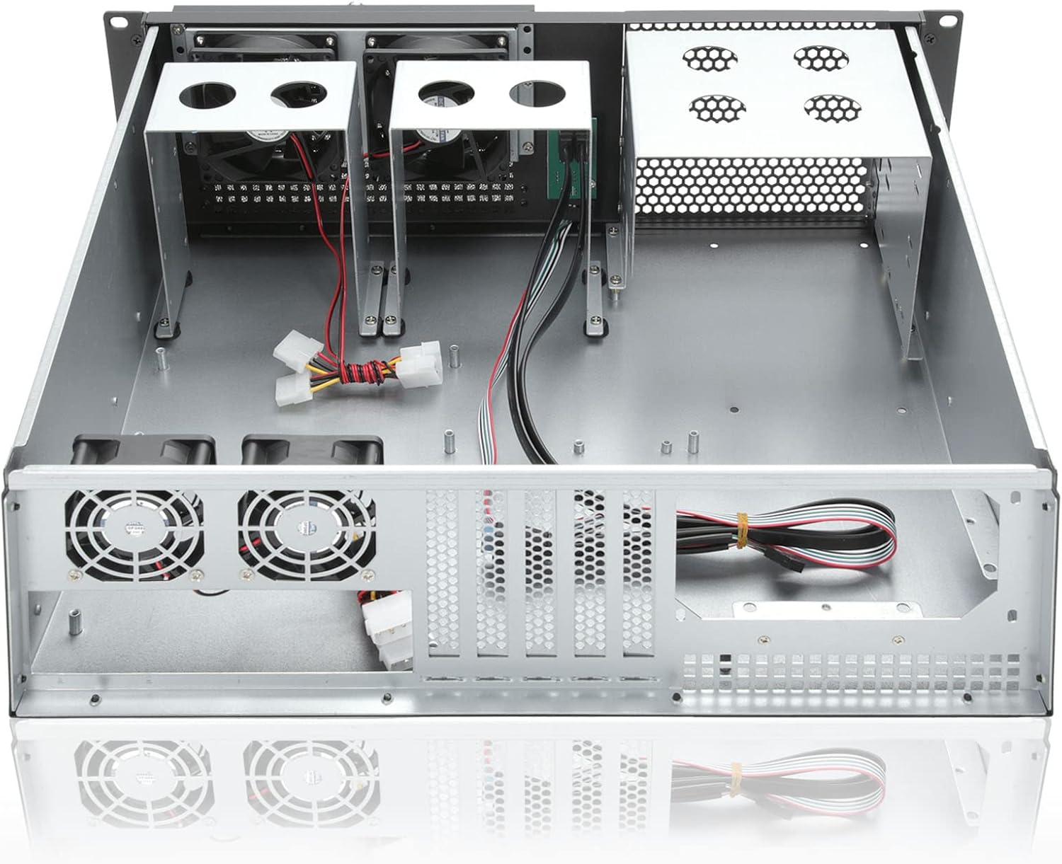 RackChoice 3u Rackmount Server Chassis ATX/MATX with 3x5.25 Support PS2 PSU w/Side 80mm Fan, dust Filter Bracket infront Easy maintenace
