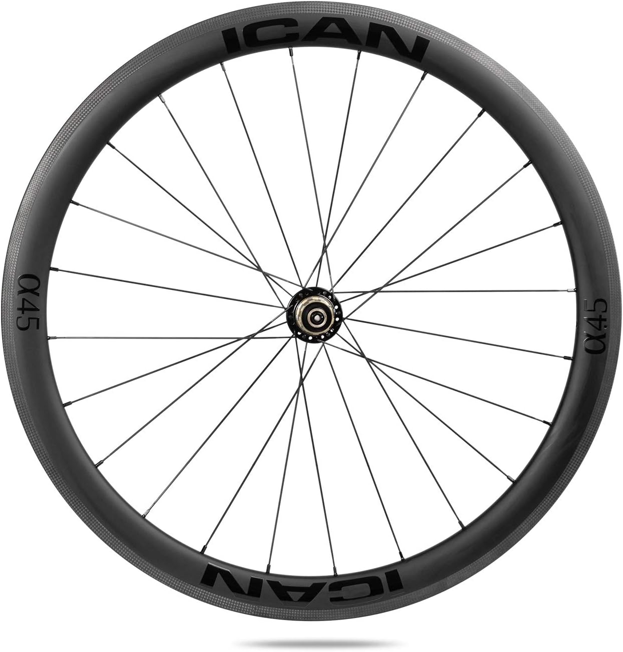 ICAN Alpha 40/45/50/55 Carbon Road Bike Wheelset Clincher Tubeless Ready Rim Brake 700C 20/24 Holes