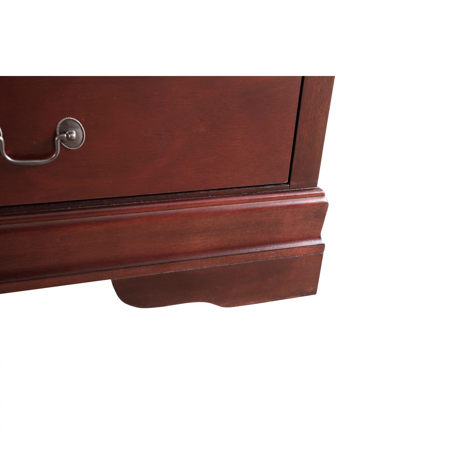 Glory Furniture Louis Phillipe 6 Drawer Dresser in Cherry