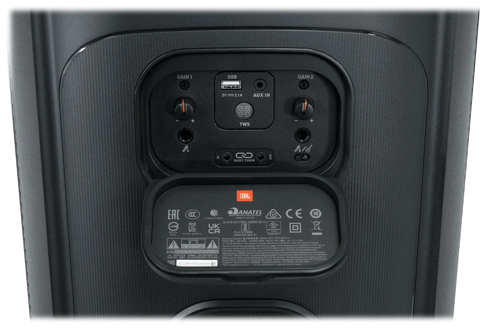 JBL Partybox 710 Portable Bluetooth Party Box Speaker w/Deep Bass+Wireless Mics