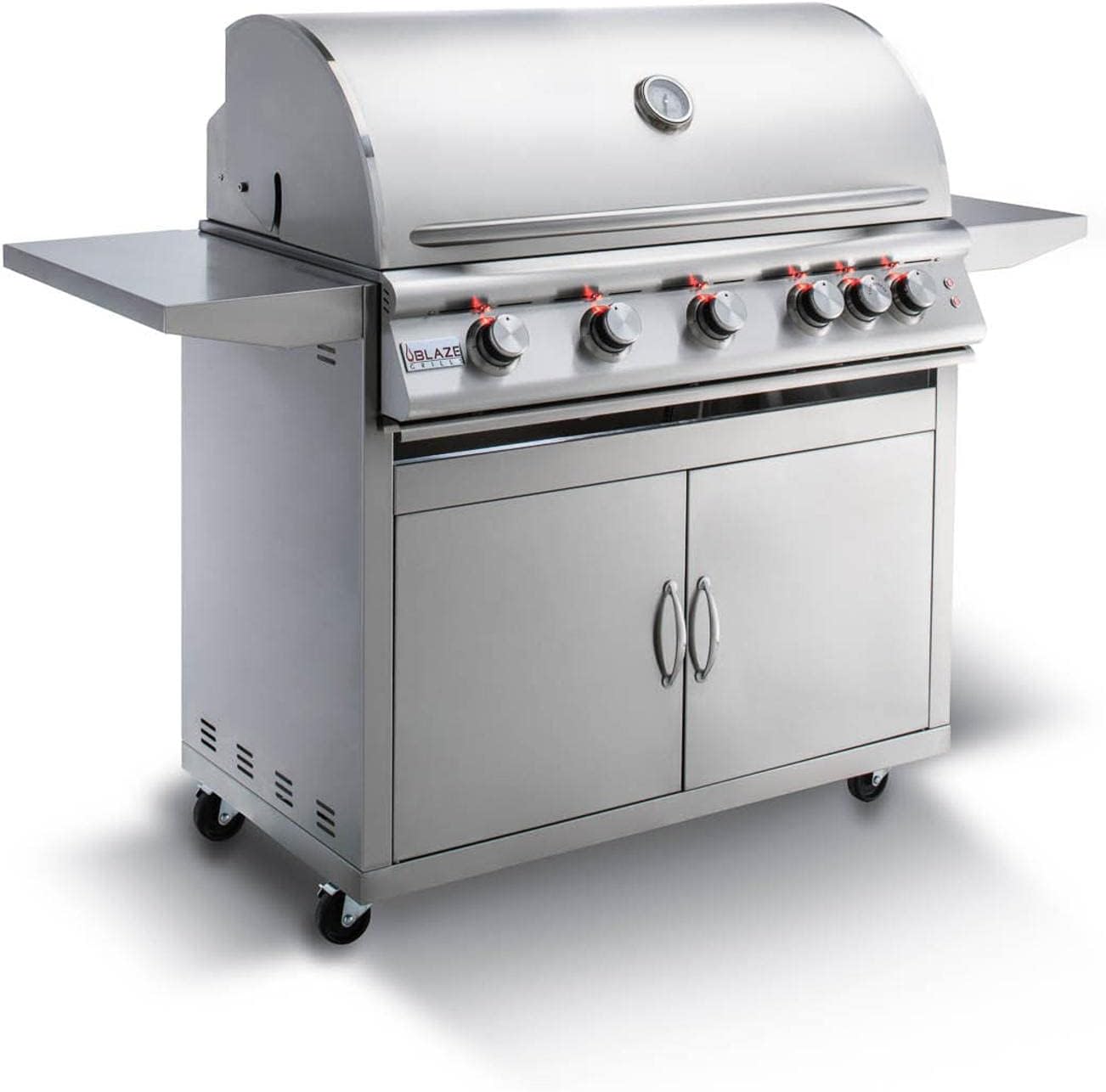Blaze Premium LTE 40-Inch 5-Burner Propane Gas Grill With Rear Infrared Burner & Grill Lights - BLZ-5LTE2-LP