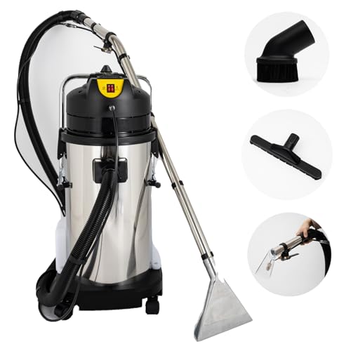 Commercial Carpet Cleaning Machine 40L/10.5Gal Carpet Cleaner Machine, 1034W 3 in 1 Portable Stainless Steel Carpet Extractor, Heavy Duty Dust Extractor for Carpets, Sofas| US STOCK