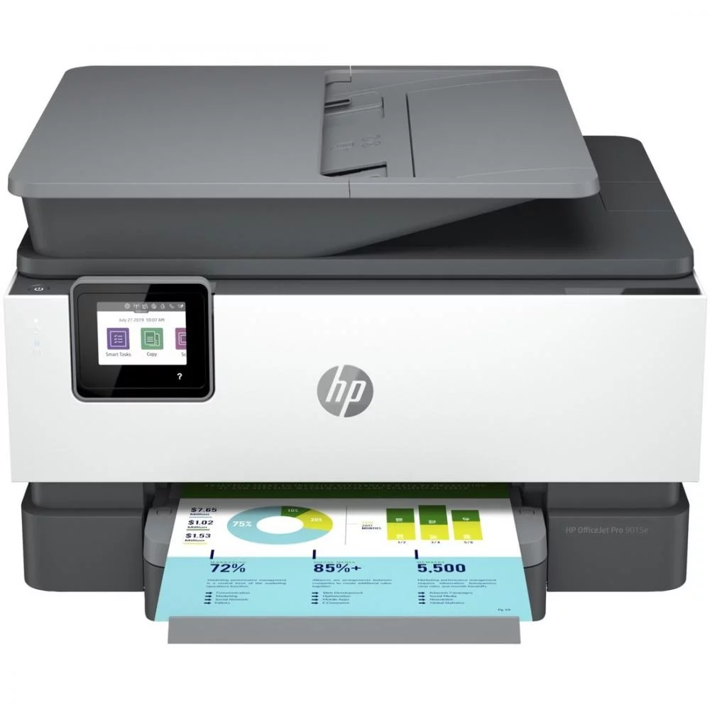HP Officejet Pro 9015e Inkjet Multifunction Printer-Color-Copier/Fax/Scanner-32 ppm Mono/32 ppm Color Print-4800x1200 dpi Print-Automatic Duplex Print-25000 Pages-250 sheets Input-Color Flatbed Sca...