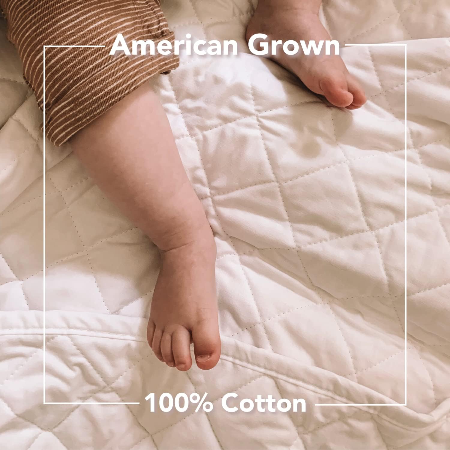 Red Land Cotton Classic Luxury Quilt | American Grown 100% Cotton Batting | Lightweight All Season USA Made Vintage Style Bedspread | Durable Oversized and Machine Washable | Soft Full/Queen | White