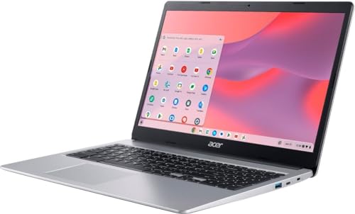 acer Chromebook 315 Laptop 2024 Newest, 15.6" HD Display, Intel Celeron N4020(Up to 2.8GHz), 4GB RAM, 64GB eMMC, Intel UHD Graphics, Long Battery Life, WiFi, Bluetooth, Chrome OS, with Laptop Stand