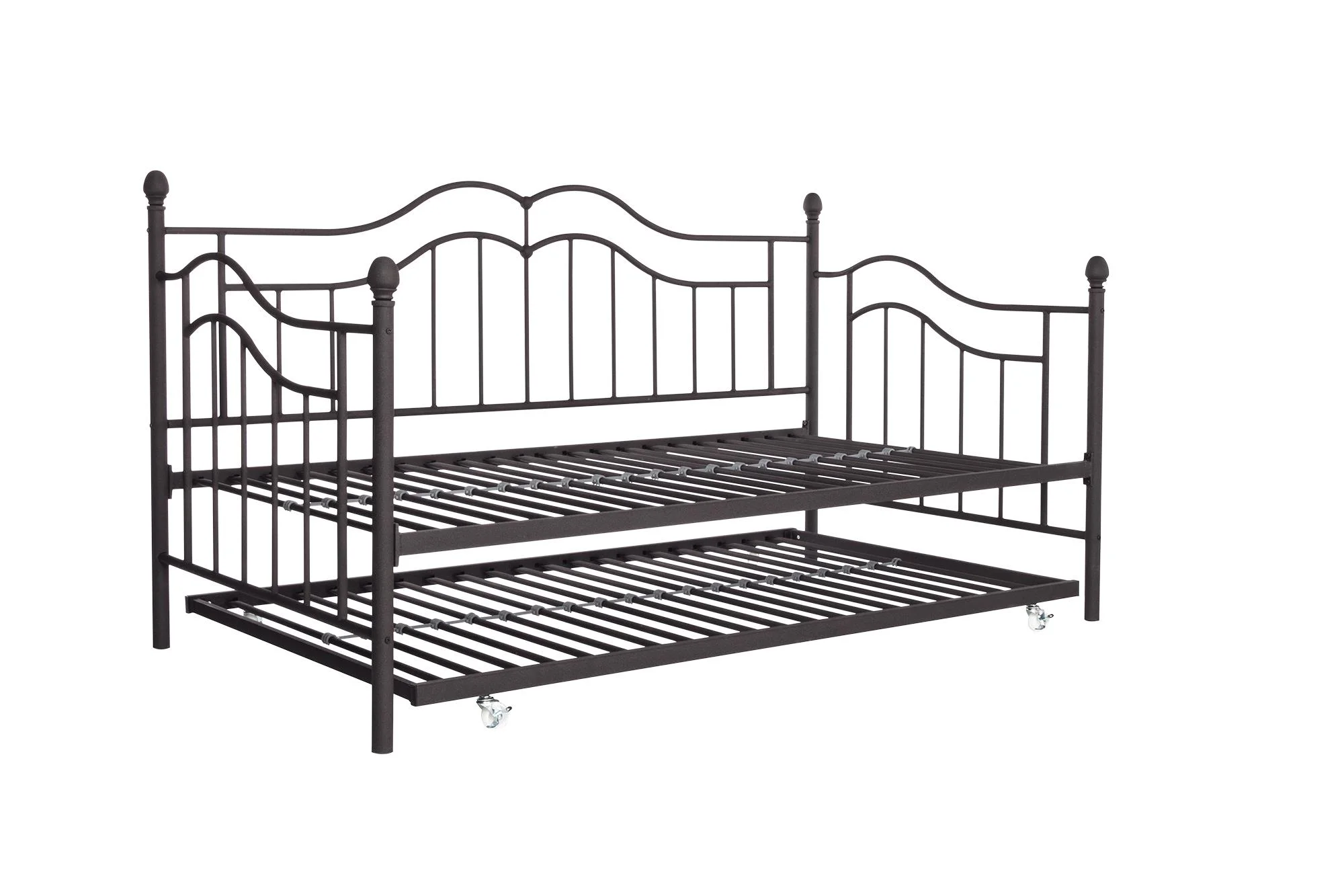 Desert Fields Tokyo Metal Daybed And Trundle, Twin/Twin Size Frame, Bronze
