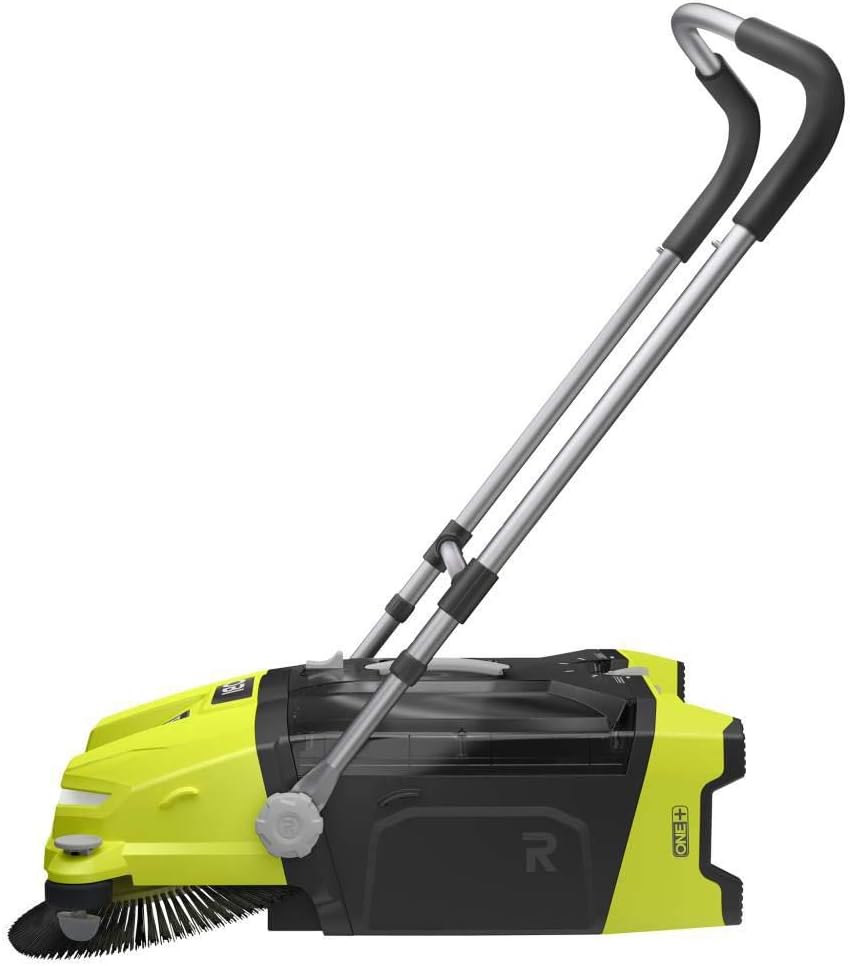 RYOBI 18-Volt ONE+ Lithium-Ion Cordless 4.5 Gal. DEVOUR Debris Sweeper Kit with (1) 1.5 Ah Battery and 18-Volt Charger