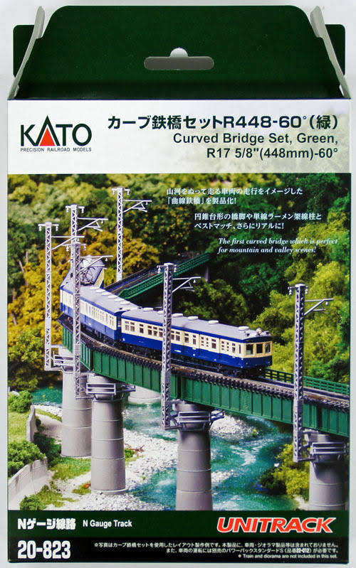 Kato N Scale 20-823 Unitrack Curved Bridge Set