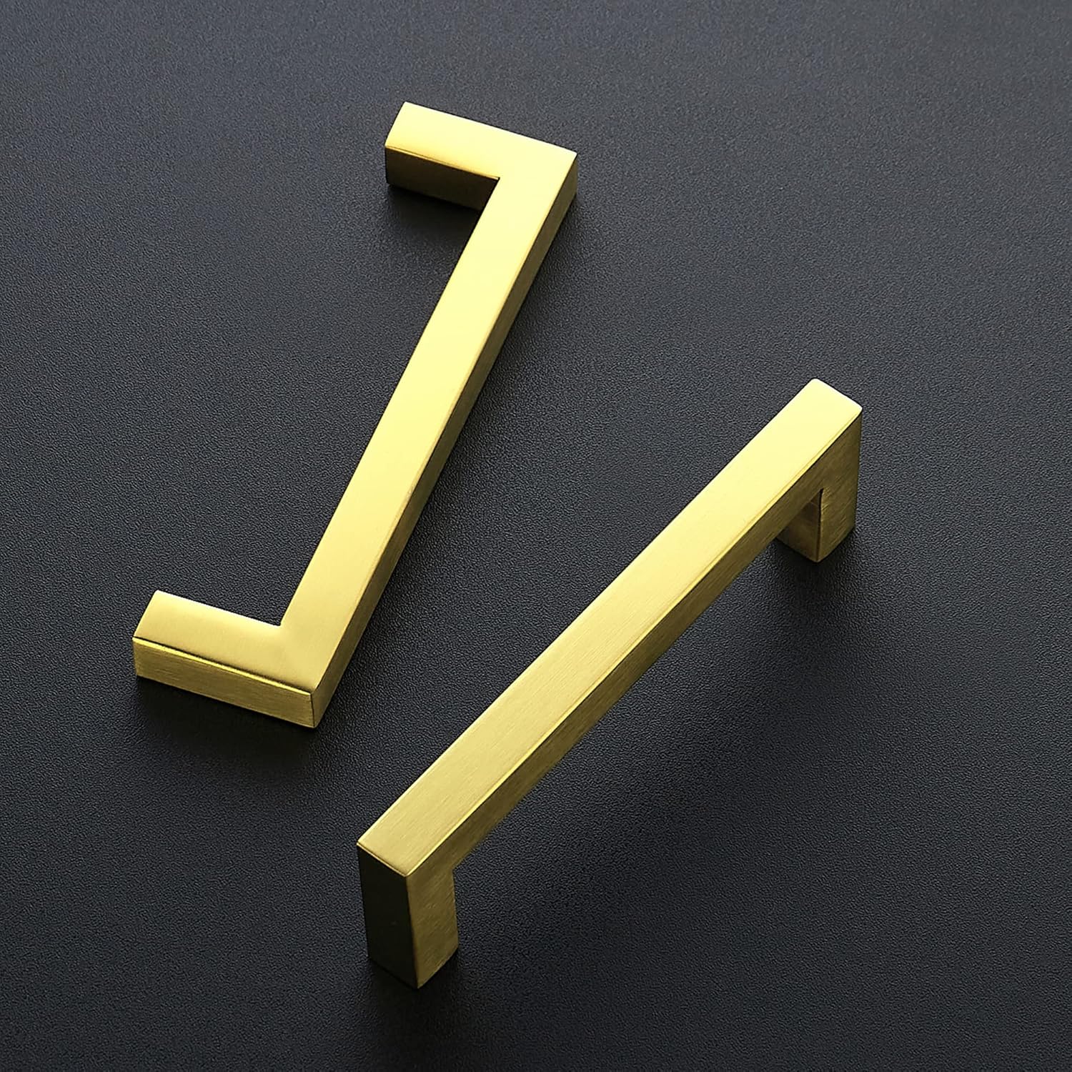 Ravinte 30 Pack Gold Cabinet Pulls 3 Inch Brusehed Brass Kitchen Cabinet Handles Gold Square Kitchen Hardware for Cabinet