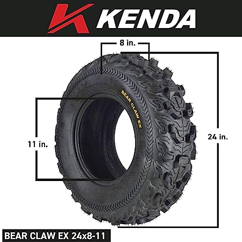 Kenda Bear Claw EX 24x8-11 Front ATV 6 PLY Tire Bearclaw 24x8x11 Single Tire
