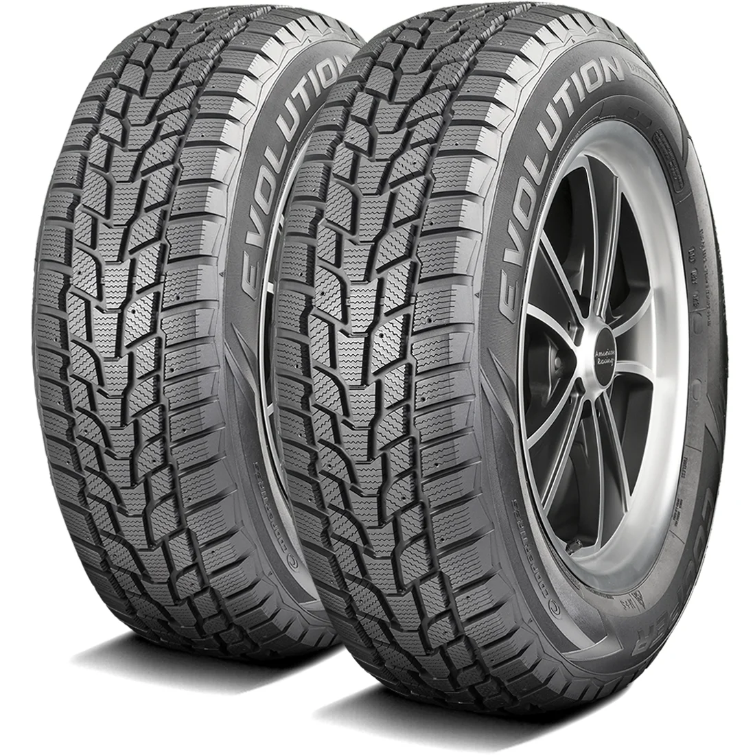 Set of 4 (FOUR) Cooper Evolution Winter 235/65R18 106T Winter Snow Tires Fits: 2017-19 Cadillac XT5 Luxury, 2014-17 INFINITI QX60 Hybrid