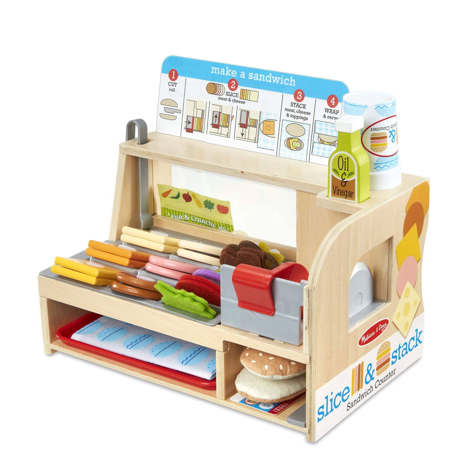 Melissa &amp; Doug - Slice &amp; Stack Sandwich Counter - Megean
