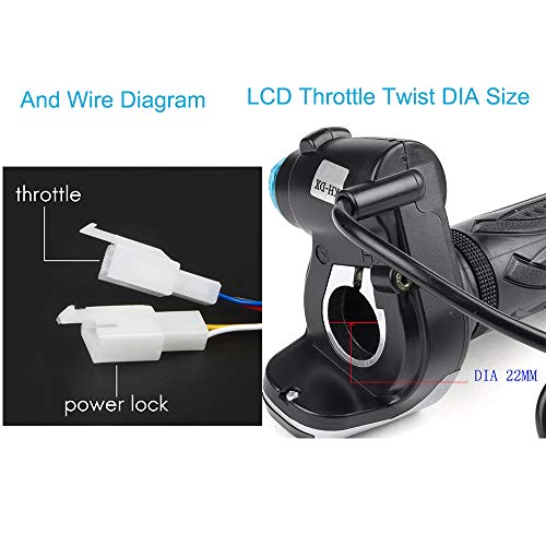 Electric DC Motor 72V 3000W Motor Kit with 48V-72V Brushless Controller and Half Twist Throttle for Go-Carts Programmable Brushless Controller with Temperature Sensing Functio (72V 3000W)