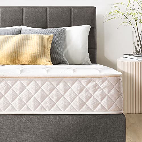 Best Price Mattress 10 Inch Euro-Top Pocket Spring-Mattress - Motion Isolation Individually Encased Pocket Springs, Comfort Foam-Top, CertiPUR-US Certified Foam, Full White