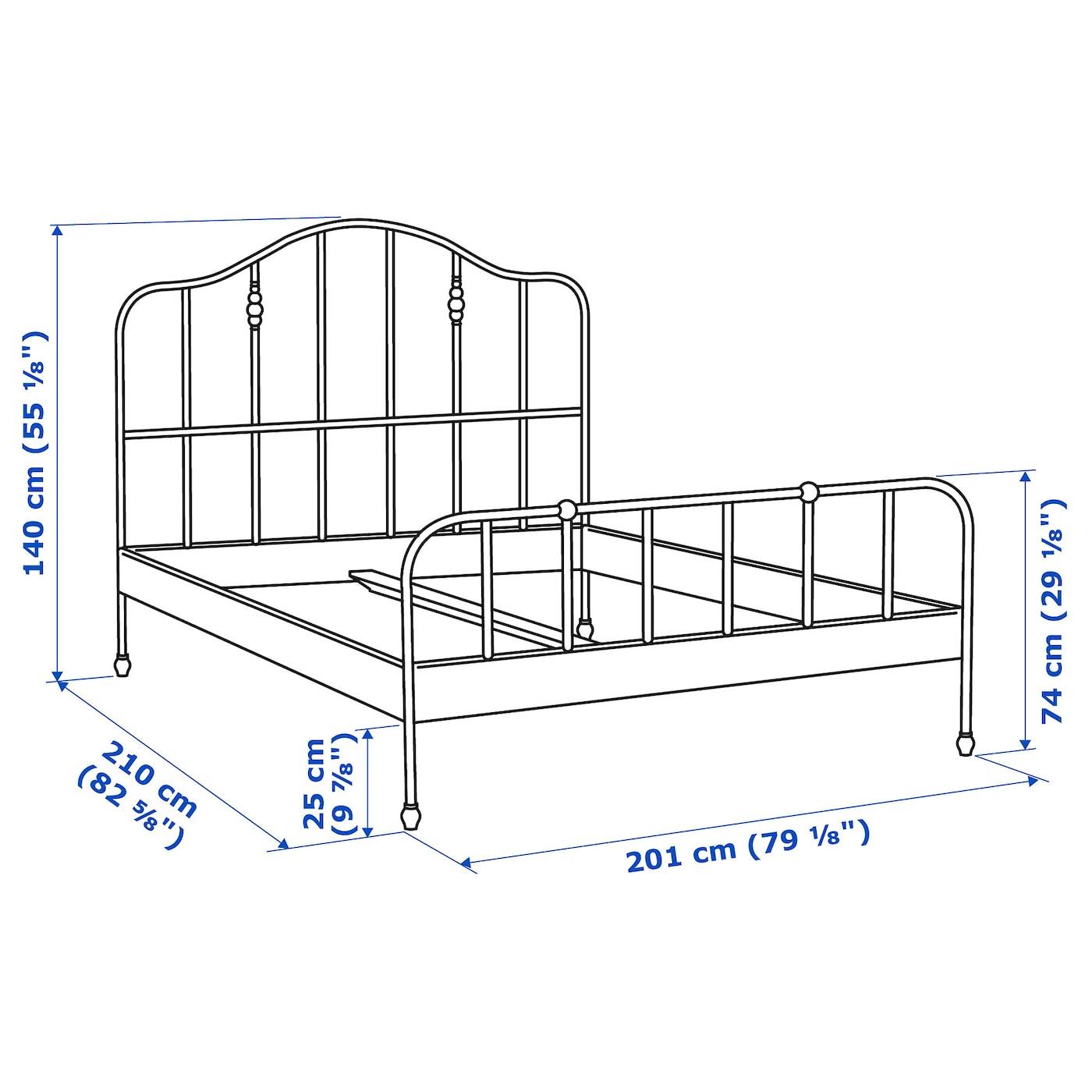 IKEA - SAGSTUA Bed Frame, Black, King