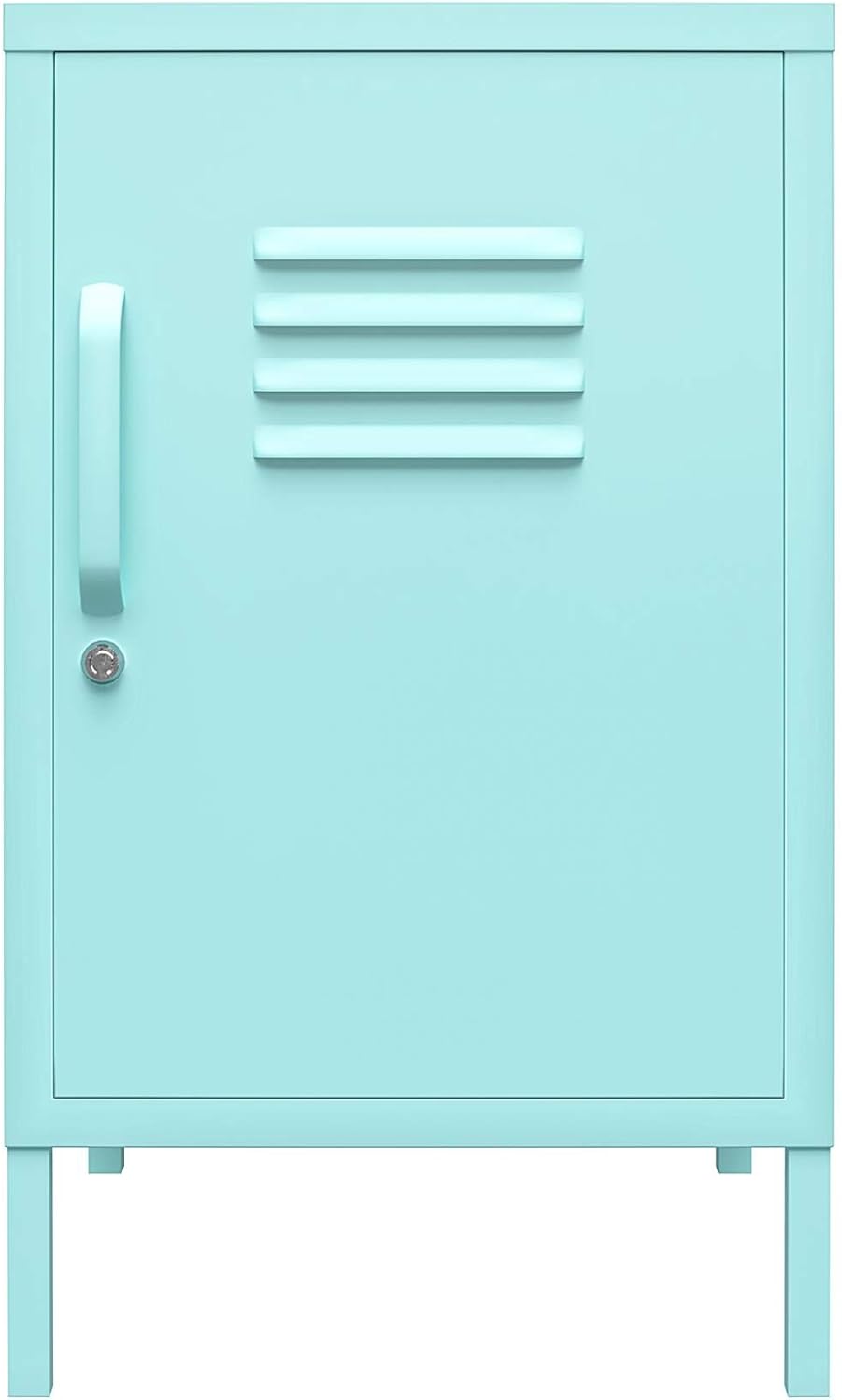 Novogratz Cache 2 Door Metal Locker Accent Cabinet Cache Metal Locker Mint End Table