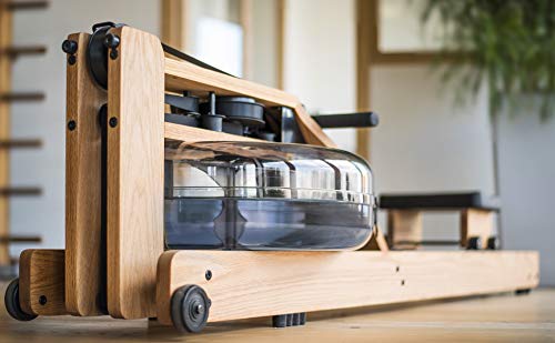 WaterRower Oak Rowing Machine with S4 Monitor | USA Made | Original Handcrafted Erg Machine for Home Use & Gym | Best Warranty