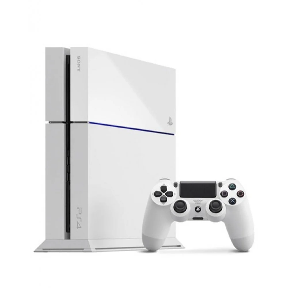 Pre-Owned Sony PlayStation 4 500GB Gaming Console White Included BOLT AXTION Bundle (Refurbished: Like New)