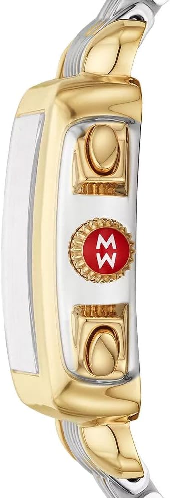MICHELE Deco Chronograph Date Two-Tone Stainless Steel & Diamonds Womens Watch MWW06A000779